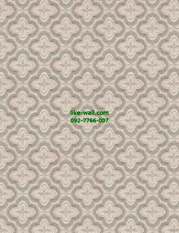 วอลเปเปอร์ลายดอกไม้คลาสสิค สีน้ำตาลอ่อน