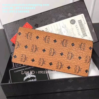 Mcm wallet Hiend size 19 cm ทำจากหนังวัวแท้ งานสวยเหมือนแท้