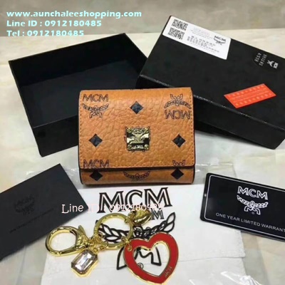 Mcm wallet Hiend size 11 cm ทำจากหนังวัวแท้ งานสวยเหมือนแท้