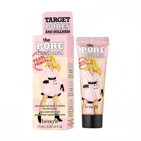 Benefit The Porefessional Pearl Primer 7.5 ml. ไพร์มเมอร์ตัวใหม่ล่าสุดจากเบเนฟิต ที่ถูกพัฒนามาจากรุ่น The POREfessional Primer ที่แสนโด่งดังในเรื่องการพรางรูขุมขนชนะเลิศ โดยไม่ทำให้อุดตันรูขุมขน ควบคุมความมัน และช่วยให้เครื่องสำอางติดทนนานขึ้น