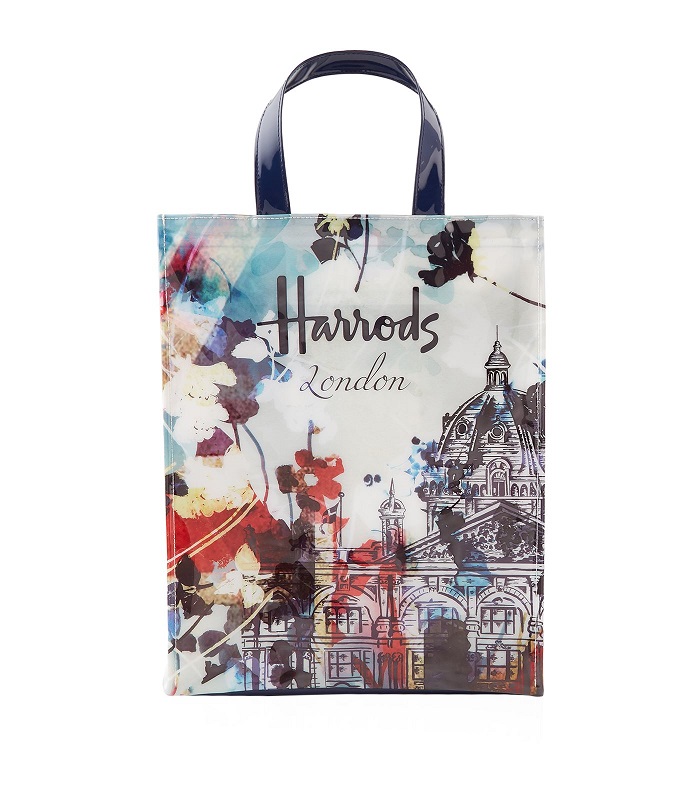 Harrods รุ่น Medium Watercolour Shopper Bag  (ซิปรูด)****พร้อมส่ง