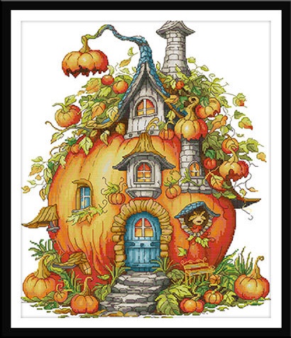 Pumpkin house (ไม่พิมพ์/พิมพ์ลาย)