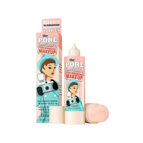 Benefit the POREfessional: Pore Minimizing Makeup 15 ml. รองพื้นเนื้อบางเบาราวกับไร้น้ำหนักช่วยอำพรางรูขุมขนเพื่อผิวเรียบเนียนไร้ที่ติ ช่วยปกปิดร่องรอยรูขุมขนโดยไม่ทำให้รูขุมขนอุดตัน สูตรบางเบา ติดทนทาน ช่วยจัดการความมันวาวส่วนเกินให้หายวับในพ