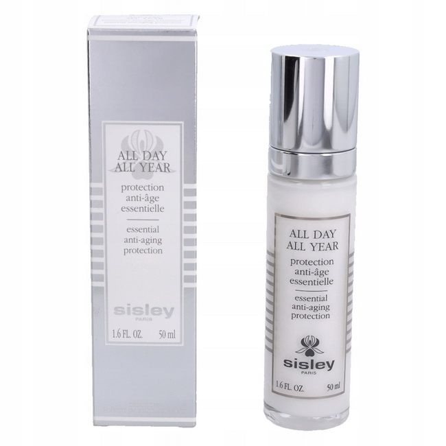 Sisley All Day All Year Essential Anti-Aging Protection 50ml.  บำรุงผิวเพื่อพิทักษ์ผิวให้ดูอ่อนเยาว์ ตลอดทั้งวัน ตลอดทั้งปี เซรั่มสูตรเข้มข้นจาก Sisley เหมาะสำหรับผิวที่ต้องการบำรุงเพื่อผิวให้มีสุขภาพดี ด้วยส่วนผสมสูตรพิเศษจากธ