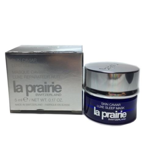 La Prairie Skin Caviar Luxe Sleep Mask ขนาดทดลอง 5ml. ครีมมาร์คบำรุงกลางคืน ด้วยสารสกัดจากคาเวียร์ จะทำหน้าที่บำรุงและเพิ่มความกระชับยามคำคืนที่คุณหลับ ช่วยให้ หน้ากระจ่างใส ผิวชุ่มชื่น กระชับรูขุ่มขนและผิวหน้า