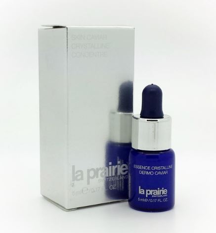 La Prairie Skin Caviar Crystalline Concentre ขนาดทดลอง 5ml. เซรั่มที่จะช่วยฟื้นฟูผิว ทำให้ผิวเปล่งปลั่งกระจ่างใส ด้วยส่วนผสมของเพชร ไมก้า คริสตัล และควอซ ที่ช่วยฟื้นฟูกระบวนการผลัดเปลี่ยนเซลล์ผิว มอบความชุ่มชื้น และมอบประจุพลังสารบำรุงความงามให้