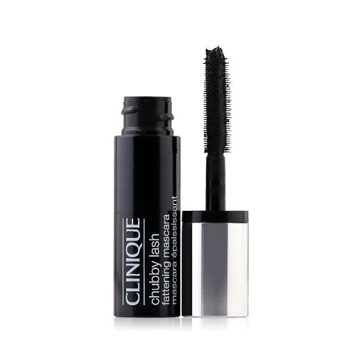 CLINIQUE Chubby Lash Fattening Mascara #01 Jumbo Jet ขนาดทดลอง 4ml. มาสคาร่าใหม่ จากคลีนิกข์ ที่จะช่วยสร้างสรรค์ขนตาให้ดูเข้ม และมีวอลลุ่มมากขึ้น ด้วยการปัดขนตาไม่กี่ครั้งโดยแปรงมาสคาร่าขนาดใหญ่ ขนตาเส้นเล็กและบางกลับดูโดดเด่นและมีเสน่ห์ขึ้นทั