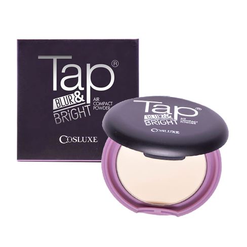 **พร้อมส่ง**Cosluxe Tap Blur & Bright Air Compact Powder 9 g. แป้งฝุ่นโปร่งแสงอัดแข็ง Translucent ที่บางเบาที่สุด สูตรพัฒนาพิเศษ สำหรับ แบรนด์ คอสลุคส์ ใช้ปัด เพื่อ lock Make-up เพื่อความกระจ่างใสให้กับใบหน้า มาในรูปแบบตลับ พกพาง่าย ไม่เป็นฝุ่นฟุ้งให้