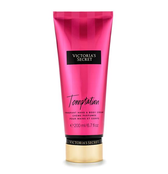 Victoria's Secret Temptation Fragrant Hand & Body Cream 200ml. บอดี้ครีมน้ำหอมสูตรบำรุงเข้มข้น โทนกลิ่นหอมสดชื่นของแอปเปิ้ลผสมกับกลิ่นดอกไม้หอม