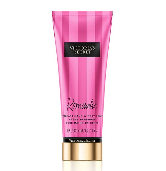 Victoria's Secret Romantic Fragrant Hand & Body Cream 200ml. บอดี้ครีมน้ำหอมสูตรบำรุงเข้มข้น กลิ่นดอกไม้หอมหวาน สไตล์น้ำหอมผู้หญิงชั้นดี