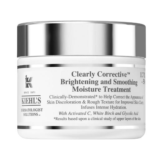 Kiehl's Clearly Corrective Brightening and Smoothing Moisture Treatment 50 ml. ทรีตเม้นต์เสริมความชุ่มชื้นผิวสูตรใหม่ ดูแลปัญหาผิวสูญเสียความกระจ่างใสอย่างตรงจุด ลดเลือนความหมองคล้ำอย่างทรงประสิทธิภาพทว่าอ่อนโยนแม้กับผิวบอบบาง