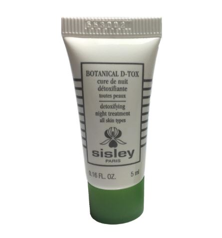 **พร้อมส่ง**Sisley Botanical D-Tox Detoxifying Night Treatment ขนาดทดลอง 5ml. ทรีตเมนต์ดีท็อซ์ผิวเข้มข้นใน 4 สัปดาห์ เพื่อขจัดสารพิษสำหรับยามค่ำคืน ให้ผิวสดชื่น เปล่งปลั่ง เตรียมผิวพร้อมรับการบำรุงอย่างเต็มที่ พลิกฝื้นกลไกธรรมชาติให้ผิวคืนสู่กระบวนการอันเ