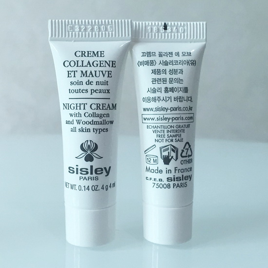 **พร้อมส่ง**Sisley Night Cream with Collagen and Woodmallow ขนาดทดลอง 4 ml. ครีมบำรุงผิวหน้ายามค่ำคืนสูตรพฤกษาวู้ดมาโลว์ที่ผสานลงตัวกับคอลลาเจนธรรมชาติ ช่วยชะลอริ้วรอยแรกเริ่มให้ผิวดูกระชับ ช่วยผ่อนคลายผิวจากความเหนื่อยล้ายามกลางวัน ให้ผิวหน้าชุ่มชื่น