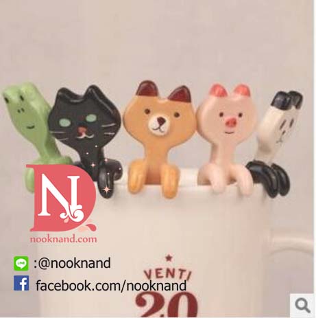 ช้อนเซรามิคชงกาแฟน่ารัก