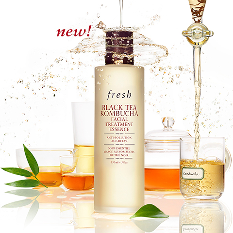 Fresh Black Tea Kombucha Facial Treatment Essence 150 ml. เอสเซนส์สูตรทรงประสิทธิภาพที่ช่วยเตรียมผิว พร้อมปกป้องผิวจากมลภาวะแวดล้อมและสัญญาณแห่งวัย มอบความชุ่มชื้นและคืนความเปล่งประกายให้ผิว เพื่อผลลัพธ์สู่ผิวสุขภาพดีอ่อนเยาว์