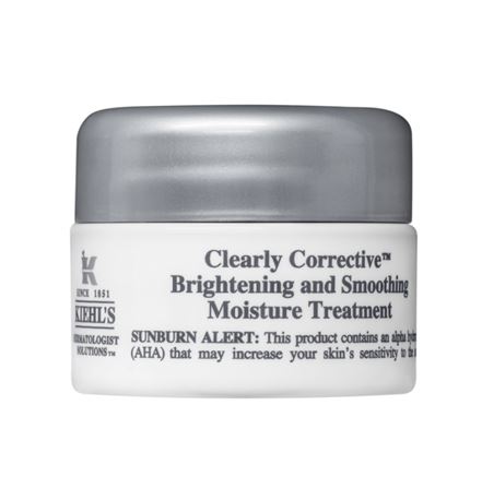 Kiehl's Clearly Corrective Brightening and Smoothing Moisture Treatment ขนาดทดลอง 7 ml. ทรีตเม้นต์เสริมความชุ่มชื้นผิวสูตรใหม่ ดูแลปัญหาผิวสูญเสียความกระจ่างใสอย่างตรงจุด ลดเลือนความหมองคล้ำอย่างทรงประสิทธิภาพทว่าอ่อนโยนแม้กับผิวบอบบาง