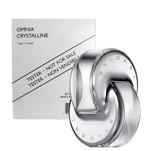 Bvlgari Omnia Crystalline Eau De Toilette 65ml. (Tester กล่องขาวเทสเตอร์ ปริมาณเท่าสินค้าจริง) น้ำหอมกลิ่นหอมละมุนจากธรรมชาติอย่าง ดอกบัว ไผ่ และไม้ยืนต้น เหมาะกับสาวๆที่ทันสมัยผู้หลงใหลในกลิ่นหอมแบบนุ่มๆ ขวดน้ำหอมที่ได้รับแรงบันดาลมาจากคริสตั