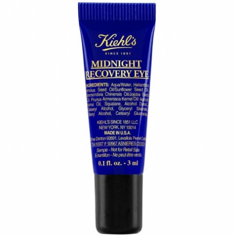 Kiehl's Midnight Recovery Eye ขนาดทดลอง 3ml. ครีมบำรุงผิวรอบดวงตาสำหรับกลางคืน ช่วยปรับสภาพผิวรอบดวงตาให้ดูอ่อนเยาว์ ผิวรอบดวงตาแข็งแรงและดูอิ่มน้ำมากขึ้น ขจัดทุกปัญหา ทั้งริ้วรอยรอบดวงตา อาการบวม ขอบตาคล้ำ และปัญหาถุงใต้ตา