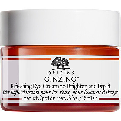 **พร้อมส่ง**Origins GinZing Refreshing Eye Cream To Brighten and Depuff 15 ml. ครีมบำรุงปลุกผิวรอบดวงตาสดชื่นและลดเลือนรอยหมองคล้ำ ห้ผิวรอบดวงตาสดชื่นขึ้นด้วยพลังจากโสม (Panax Ginseng) และคาเฟอีนจากเมล็ดกาแฟ (Coffee Bean) ลดเลือนรอยดำใต้ตาอย่างเป็นธรรมชาต