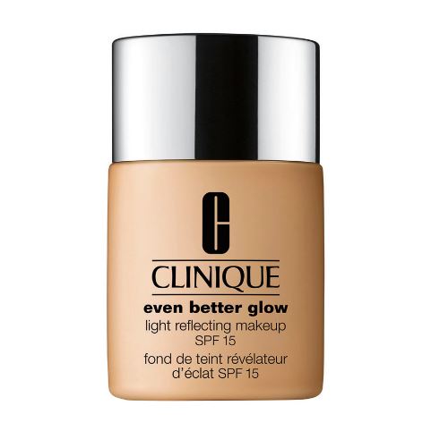 CLINIQUE Even Better Glow Light Reflecting Makeup SPF15/PA++ 30 ml. รองพื้นเนื้อฟลูอิดที่มอบความกระจ่างใสแก่ผิวทันทีที่ใช้ โดยที่ไม่ทำให้ผิวหน้าดูมันด้วยพิกต์เม้นต์ไข่มุกที่มีคุณสมบัติกระจายแสง ช่วยอำพรางข้อบกพร่องของผิวได้ทันทีและทำให้ผิวดูเป