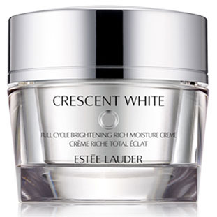 Estee Lauder Crescent White Full Cycle Brightening Rich Moisture Creme 50 ml. มอยซ์เจอไรเซอร์สูตรครีมเนื้อนุ่มทรงอานุภาพ ช่วยให้ผิวดูสว่างและมีส่วนผสมช่วยปลอบประโลมผิว ช่วยเติมความชุ่มชื่นและปกป้องผิวให้รู้สึกสบาย