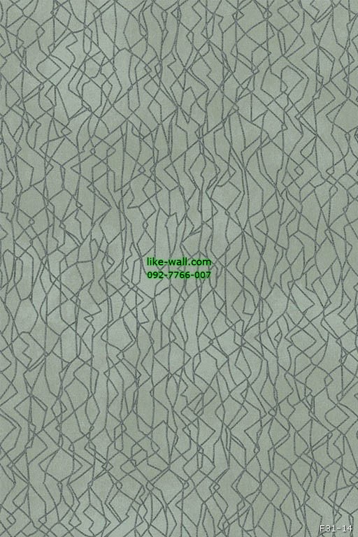 วอลเปเปอร์ลายเส้นตัด สีเขียว