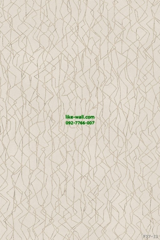 วอลเปเปอร์ลายเส้นตัด สีขาวครีม