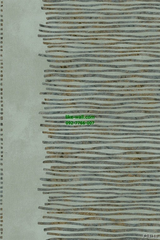 วอลเปเปอร์ลายเส้นขีดแนวนอน สีเขียว