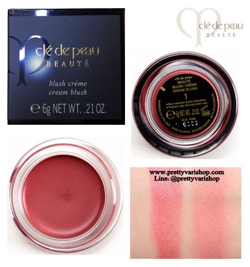 Cle de Peau Beaute Cream Blush 6 g. #1 Cranberry บรัชเนื้อครีม สีชมพูอมแดงระเรื่อ สีสวยดั่งผิวสุขภาพดีมีเลือดฝาด พิกเม้นท์แน่นให้สีชัดเป็นธรรมชาติ ติดทน เนื้อครีมบรัชนุ่มลื่น เบลนสีได้ง่าย เกลี่ยง่ายไม่เป็นคราบ เหมาะมากๆสำหรับหน้าร้อน ที่มีเหง