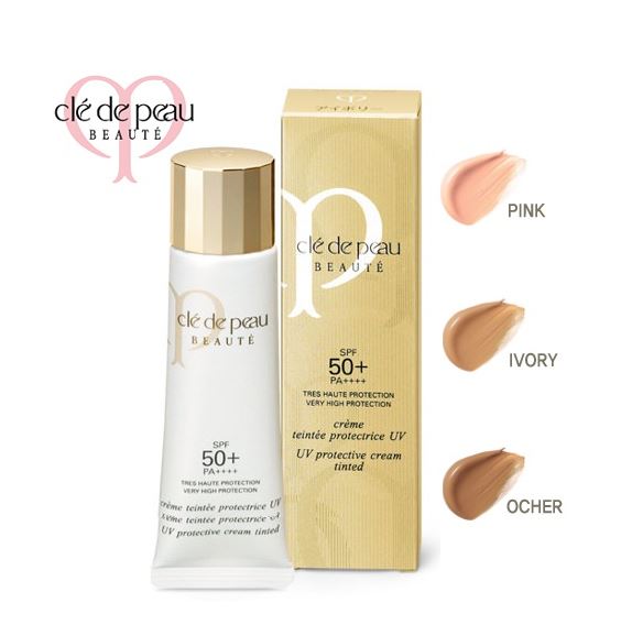 **ส่งฟรี EMS**Cle de Peau Beaute UV Protective Cream Tinted SPF 50+ PA++++ 30ml. ครีมทินต์สำหรับคนที่ต้องการแต่งผิวและปกป้องผิวจากแสงแดดในคราวเดียวกัน โดยจะปรับสภาพผิว ปกปิดจุดบกพร่องและริ้วรอยให้ดูจางลงอย่างเป็นธรรมชาติ และปกป้องผิวหน้าด้วยกันแดดประสิทธิ