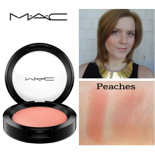 MAC Sheertone Powder Blush 6 g. สี Peaches บรัชออนสีส้มพีชสวย ที่ให้สีสันน่ารัก สดใสอย่างเป็นธรรมชาติ ด้วยเนื้อฝุ่นทีเนียนละมุนดุจแพรไหม ให้สัมผัสที่บางเบาเป็นธรรมชาติ และให้สีสันที่ติดทนนาน มอบลุคที่สวยหวานได้อย่างง่ายดาย