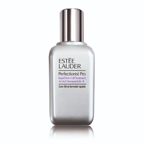 Estee Lauder Perfectionist Pro Rapid Firm + Lift Treatment Travel Exclusive Size 100 ml. เซรั่มสูตรใหม่ล่าสุด กระตุ้นคอลลาเจน ด้วย Hexapeptide 8 จะช่วยผิวให้สร้างโปรตีน ให้ผิวอ่อนเยาว์ เด้ง เต่ง กระชับ และแข็งแรงสุขภาพดี เพื่อผิวเฟิร์มยกกระช