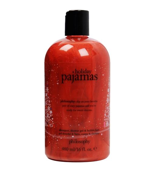 **พร้อมส่ง**Philosophy Shampoo, Shower Gel & Bubble Bath 480 ml. (Limited Edition) กลิ่น Holiday Pajamas เจลอาบน้ำกลิ่นหอมลิมิเต็ดอิดิชั่น กลิ่นโทนอบอุ่น กลิ่นนี้ยิ่งอาบก่อนนอนจะช่วยให้ผ่อนคลายได้อย่างดีค่ะ พร้อมประสิทธิภาพ 3 ประการในหนึ่งเดียว สามารถ