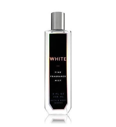 Bath & Body Works White Fine Fragrance Mist 236 ml. สเปร์ยน้ำหอมที่ให้กลิ่นติดกายตลอดวัน กลิ่นหอมละมุนละไม น่าทนุถนอม ของกลิ่นมัคส์และมะลิ เป็นกลิ่นหอมบริสุทธิ์ เหมือนเจ้าหญิงน้อยๆเลยค่ะ