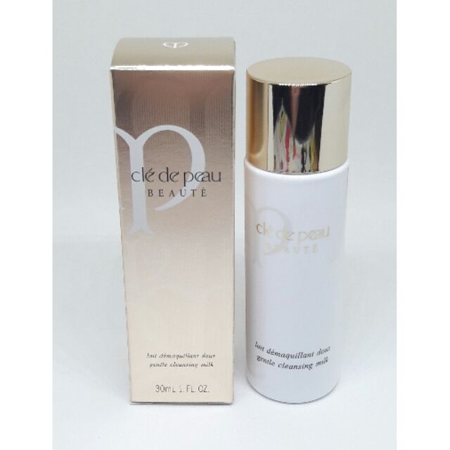 Cle de Peau Beaute Gentle Cleansing Milk ขนาดทดลอง 30 ml. ใหม่ เคลนเซอร์เนื้อละเอียด ชุ่มชื้น เข้มข้นประหนึ่งซีรั่ม ช่วยทำความสะอาดได้อย่างดีเยี่ยม ชำระล้างเครื่องสำอางและสิ่งสกปรกบนผิวหน้าได้เกลี้ยงเกลา ให้ความชุ่มชื้น นุ่มนวลแก่ผิว นำมาซึ่งผ
