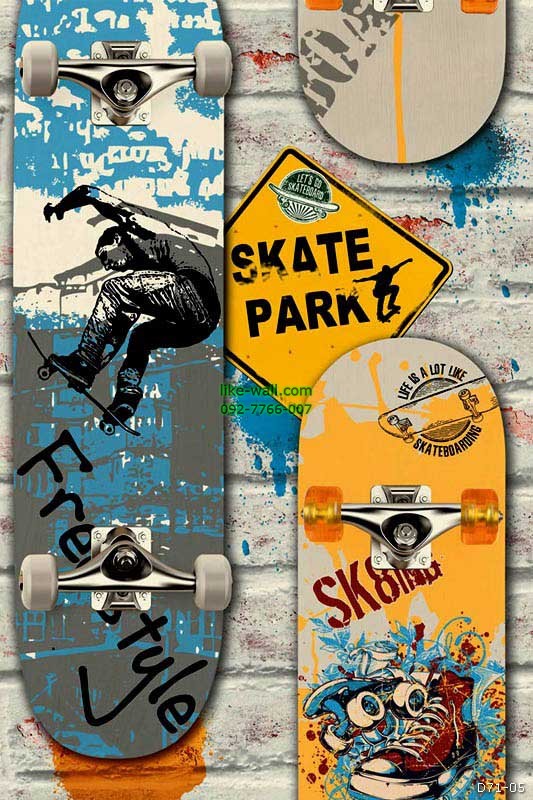 วอลเปเปอร์ลายSKATE BOARD