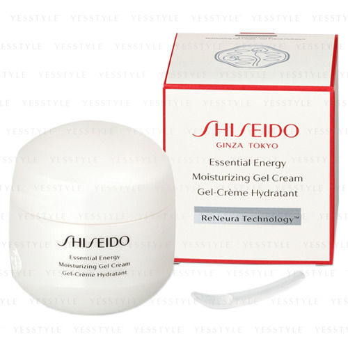 Shiseido Essential Energy Moisturizing Gel Cream 50 ml. ครีมบำรุงผิวสูตรเนื้อเจล ให้สัมผัสชุ่มฉ่ำ สดชื่นราวหยดน้ำ ช่วยลดเลือนริ้วรอยแห่งวัย ผิวคล้ำหมอง ผิวแห้งกร้าน และสัญญาณอื่น ๆ ที่เกิดจากอาการผิวขาดพลัง เผยผิวดูเนื้อผิวชื่นชุ่ม นุ่มเนียน เ