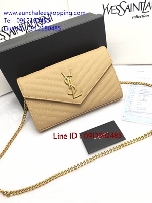 Ysl wallet on chain Hiend size 23 cm หนังนิ่มสวย งานสวยเหมือนแท้