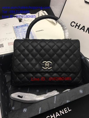 Chanal Coco Top Handle bag Original 1:1 size 28 cm งานหนังแท้ รายละเอียดสวยเหมือนแท้