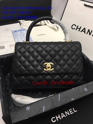 Chanal Coco Top Handle bag Original 1:1 size 28 cm งานหนังแท้ รายละเอียดสวยเหมือนแท้