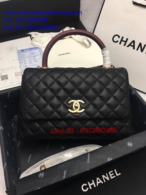 Chanal Coco Top Handle bag Original 1:1 size 28 cm งานหนังแท้ รายละเอียดสวยเหมือนแท้