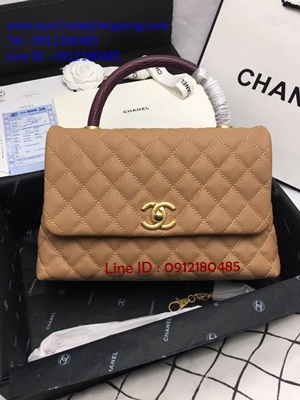 Chanal Coco Top Handle bag Original 1:1 size 28 cm งานหนังแท้ รายละเอียดสวยเหมือนแท้