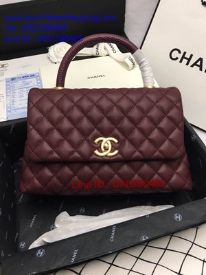 Chanal Coco Top Handle bag Original 1:1 size 28 cm งานหนังแท้ รายละเอียดสวยเหมือนแท้