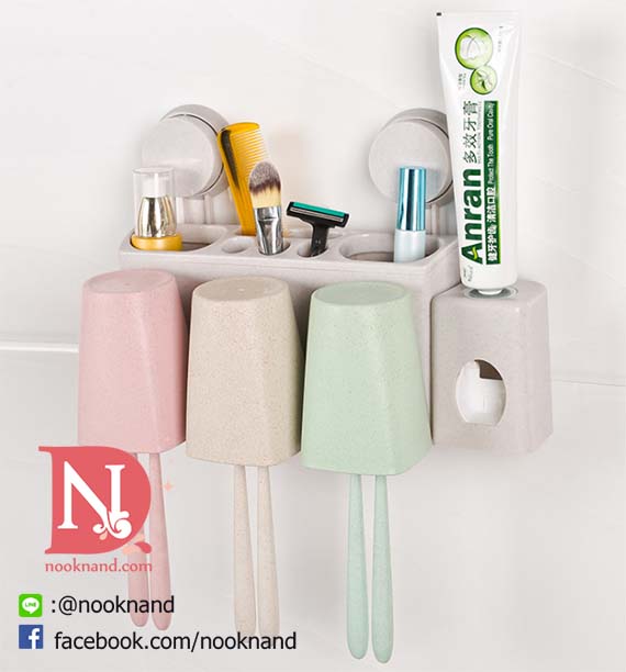 อุปกรณ์วางแปรงสีฟันและแก้วน้ำสำหรับแปรงสีฟัน