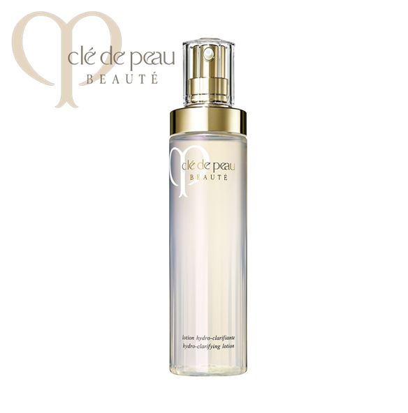 Cle de Peau Beaute Hydro-Clarifying Lotion 170 ml. โลชั่นทำความสะอาดผิว เหมาะสำหรับผิวธรรมดาและผิวมัน ฟื้นฟูผิวให้กลับมาสดใส อย่างไร้ที่ติ ช่วยให้ผิวกระจ่างใส เนียนละเอียดดูอ่อนเยาว์มาจากภายใน ช่วยปกป้องผิวจากความแห้งกร้าน อุดมไปด้วยทรีตเมนต
