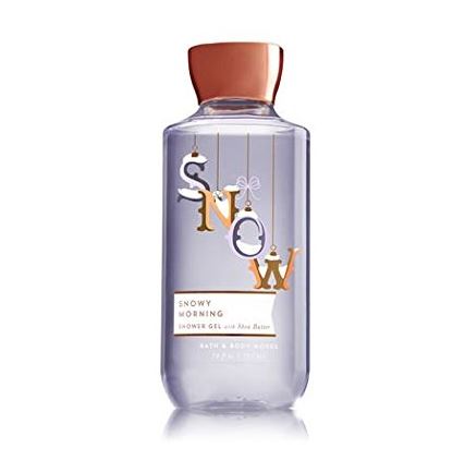 Bath & Body Works Snowy Morning Shea & Vitamin E Shower Gel 295ml. เจลอาบน้ำกลิ่นหอมติดกายนานตลอดวัน กลิ่นหอมสดชื่นเย็นๆของเบอร์รี่ และลาเวนเดอร์