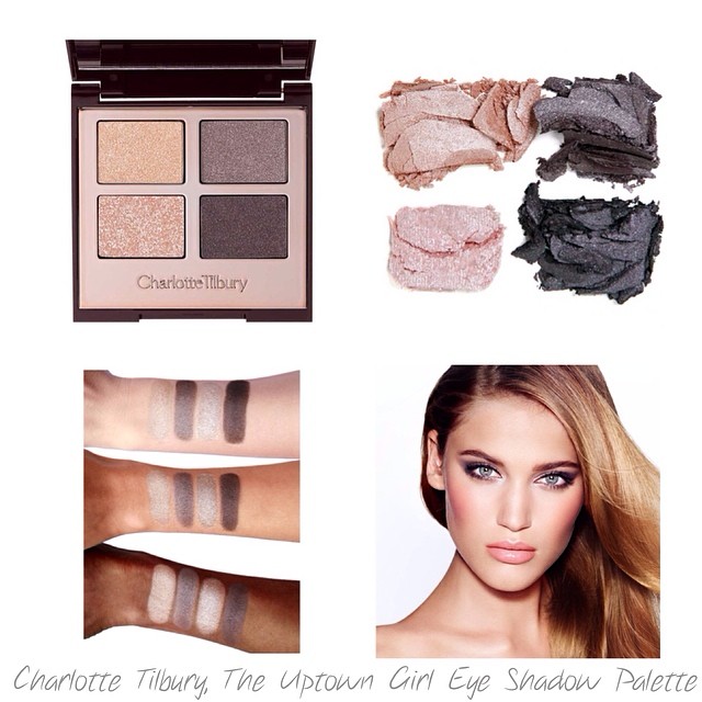 Charlotte Tilbury Luxury Palette Eye Shadow 5.2 g. #THE UPTOWN GIRL พาเลทอายชาโดว์ 4 สี ที่หรูหรา สาวๆทุกคนอยากเป็นเจ้าของเนื้อดี เม็ดสีแน่นเนียนละเอียด สีสวย ชิมเมอร์แวววาว สร้างสรรค์ทุกสีในแต่ละพาเลตให้เข้ากันอย่างลงตัวให้เหมาะใช้ในการแต่งหน