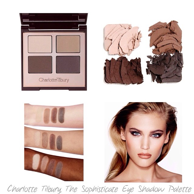 Charlotte Tilbury Luxury Palette Eye Shadow 5.2 g. THE SOPHISTICATE พาเลทอายชาโดว์ 4 สี ที่หรูหรา สาวๆทุกคนอยากเป็นเจ้าของเนื้อดี เม็ดสีแน่นเนียนละเอียด สีสวย ชิมเมอร์แวววาว สร้างสรรค์ทุกสีในแต่ละพาเลตให้เข้ากันอย่างลงตัวให้เหมาะใช้ในการแต่งห