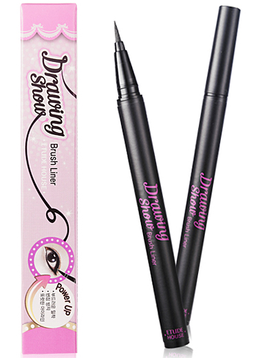 Drawing Show Brush Liner BK801 สีดำ  ขนาด 1.5g    อายไลเนอร์แบบแท่งหัวพู่กัน เขียนง่าย ได้เส้นคมชัด