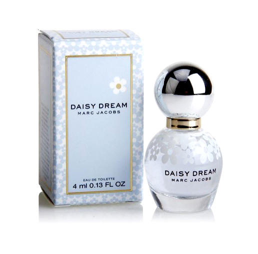 Marc Jacobs Daisy Dream Eau de Toilette Spray ขนาดทดลอง 4ml. EDT. น้ำหอมอีกหนึ่งของกลิ่นในตระกูล Jacobs Daisy ด้วยกลิ่นที่มีความละเอียดอ่อนกว่ากลิ่นก่อนหน้านี้ สไตล์กลิ่นเย็นสดชื่น ของดอกไม้และ ฟรุต อโรม่า ให้ความรู้สึกถึงความสดชื่นเบา ๆ โปรงส